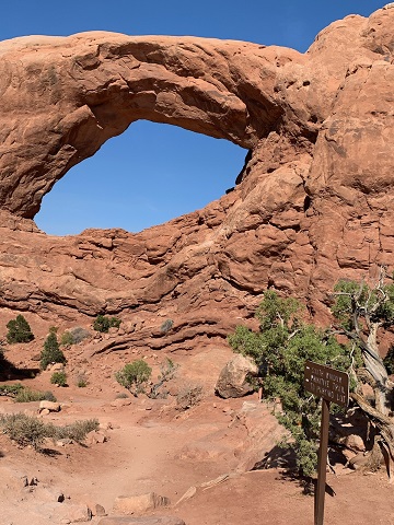 These arches took millions upon millions of years to form, however you can see where some are slowing forming now.