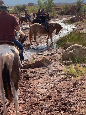 Our horseback riding adventure was beautiful.  The trail took us through many of the scenes shot in John Wayne movies as well as City Slickers and many others.